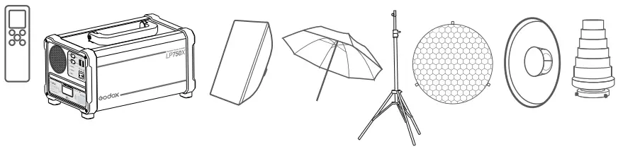 Godox SL100D SL Series Daylight LED Video Light - Optional Accessories