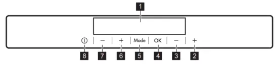 AEG SCE819E5TS Freezer - CONTROL PANEL