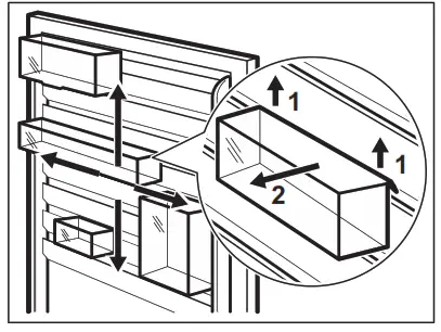 AEG SCE819E5TS Freezer - door