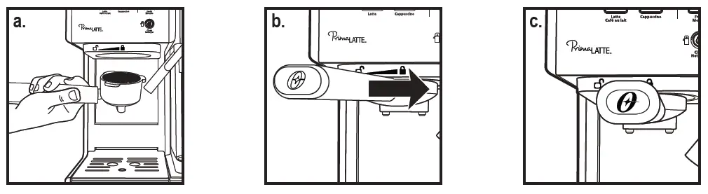 PLACING THE PORTA-FILTER