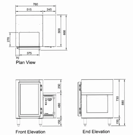 Culinaire-CR.GC1.L.RC.L-Glass-Chiller-Remote-Single-&-Double-Door-5