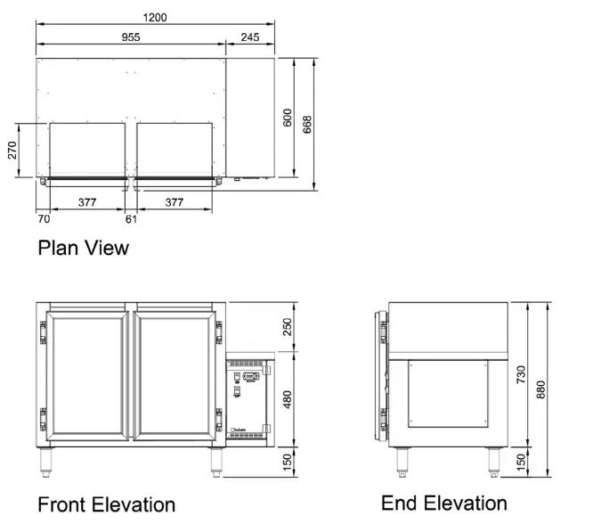 Culinaire-CR.GC1.L.RC.L-Glass-Chiller-Remote-Single-&-Double-Door-6