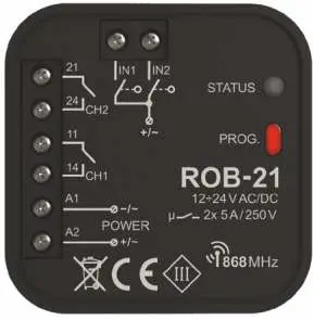 Rob 21 Exalus Home Control System Receiver User Guide