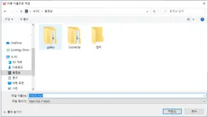 Figure 11 To save camera video ­ folder selection and file name.