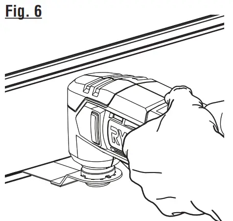 RYOBI PCL430 18 Volt Oscillating Multi Tool - fig 12