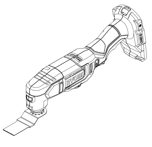 RYOBI PCL430 18 Volt Oscillating Multi Tool - fig14