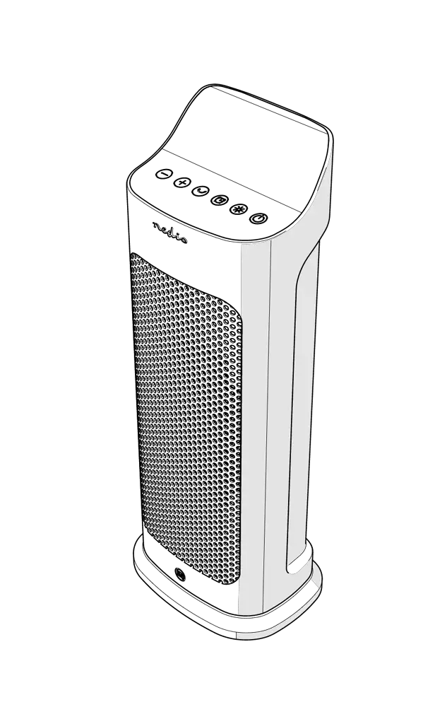 Nedis Htfa20wt Ceramic Tower Fan Heater User Manual Nedis Htfa20wt Ceramic Tower Fan Heater User Manual