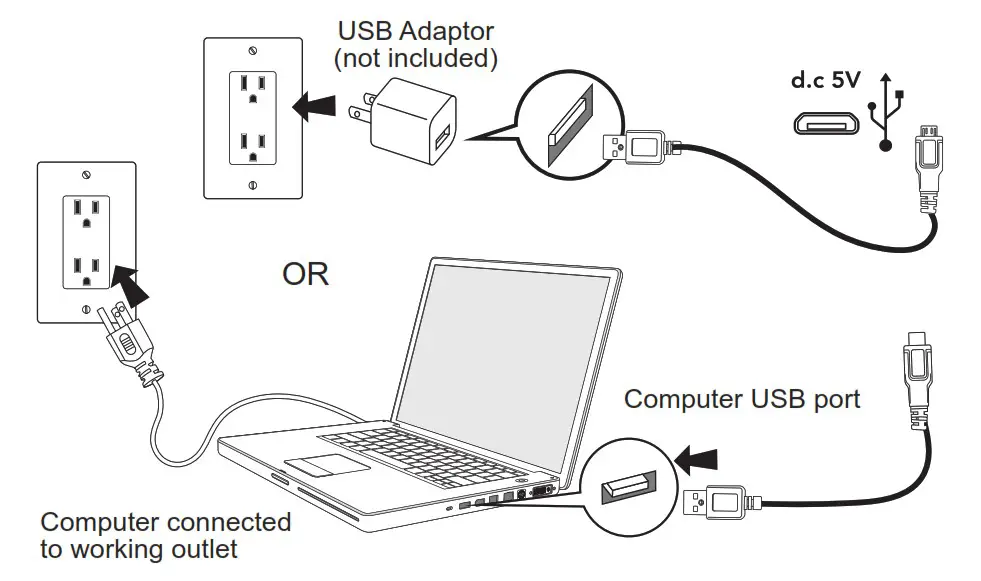eKids iSF 22 Bluetooth Karaoke with Party Lights - Charging The Unit