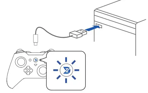 Dong Guan Shi Zhi Dong Dian Zi Ke Ji You Xian Gong Si ZD-O23 Wired Gaming Controller - Connect to computer