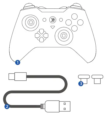 Dong Guan Shi Zhi Dong Dian Zi Ke Ji You Xian Gong Si ZD-O23 Wired Gaming Controller - Package List 1