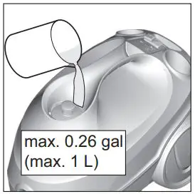 KARCHER SC 3 EasyFix User Manual - Fill the water reservoir