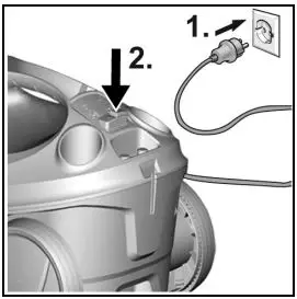 KARCHER SC 3 EasyFix User Manual - Plug the mains plug into a socket