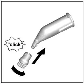 KARCHER SC 3 EasyFix User Manual - Push the open end of the accessory onto the spotlight nozzle