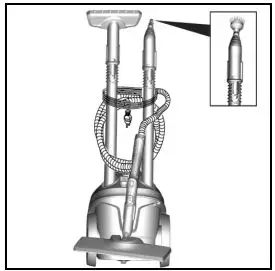 KARCHER SC 3 EasyFix User Manual - Wind the steam hose around the extension tube