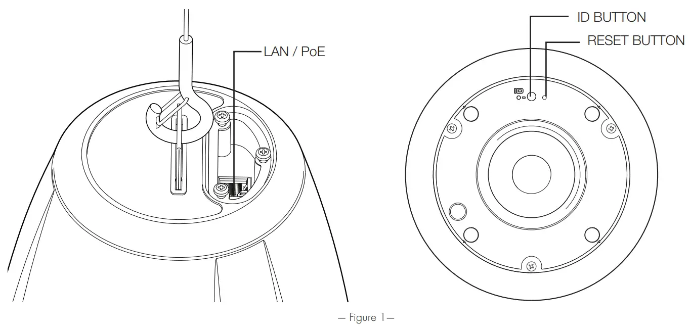 q sys NL P4 Hardware 4 Full range Pendant mount Network Loudspeaker - Controls