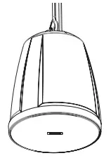 q sys NL P4 Hardware 4 Full range Pendant mount Network Loudspeaker - fig