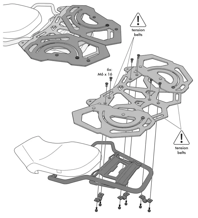 TOURATECH 09 045 5452 0 Extending Luggage Rack for BMW R1250GS or R1200GS from 2013 - fig3