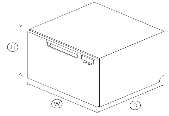 FISHER PAYKEL DD60SCX9 Single DishDrawer Dishwasher - fig1