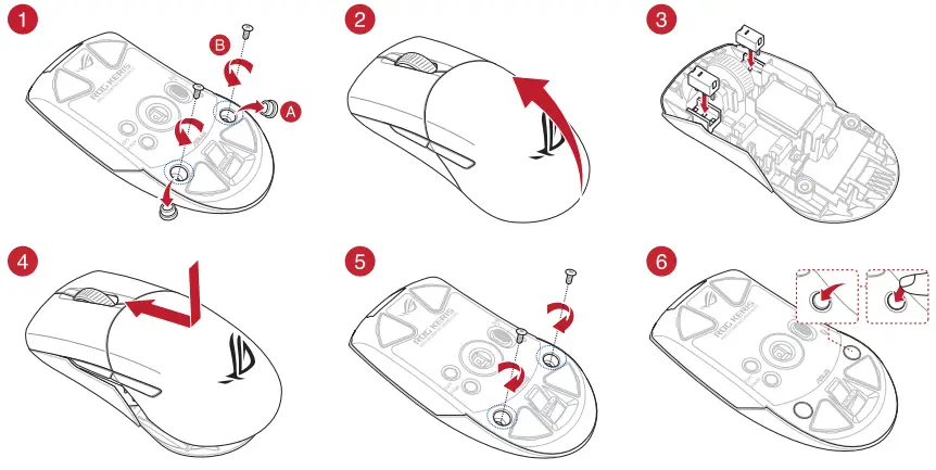 Replacing the switches