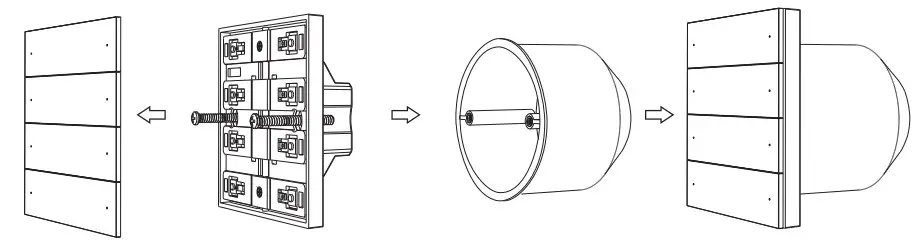 SKYDANCE PK4 Wall Mounted Scene or Switch Pane - Figure 1
