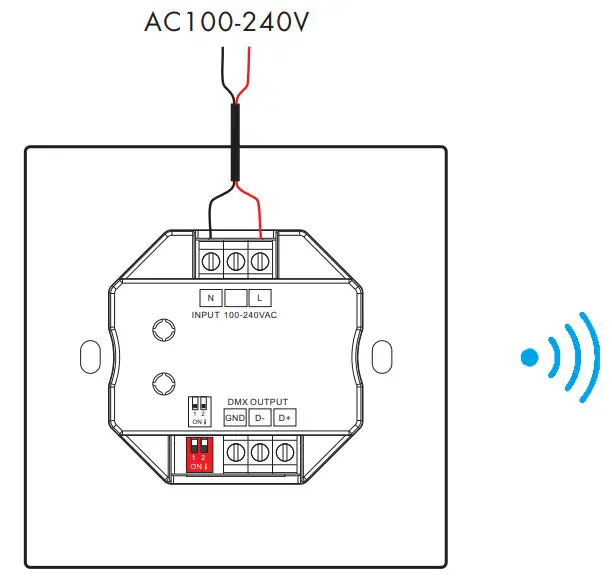 SKYDANCE PK4 Wall Mounted Scene or Switch Pane - Figure 7