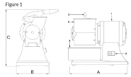 Estella 348CG12-1-2 HP Electric Cheese Grater-1