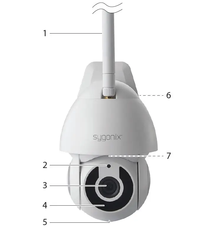 sygonix 2267527 Outdoor PTZ WiFi Camera fig 5