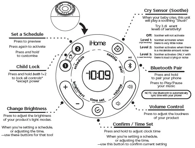 iHOME-iZBT50-SweetDreams-Soother-with-Cry-Sensor-FIG-3