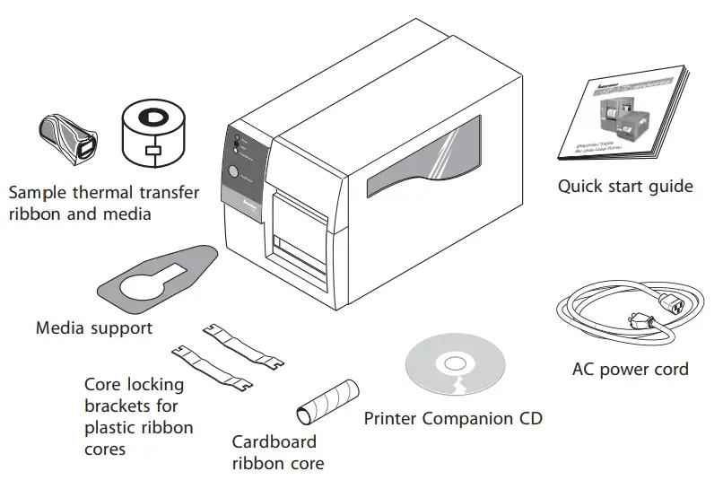 Intermec EasyCoder 3400e Bar Code Label Printer - figure