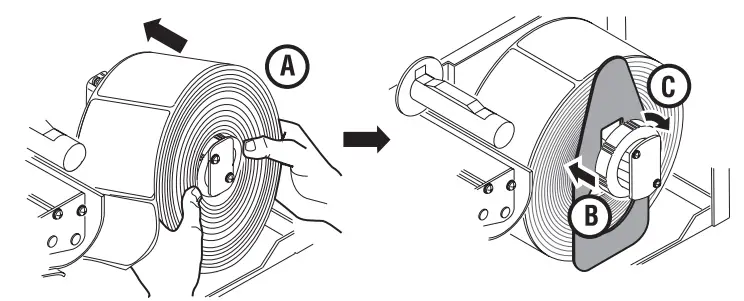 Intermec EasyCoder 3400e Bar Code Label Printer -media support