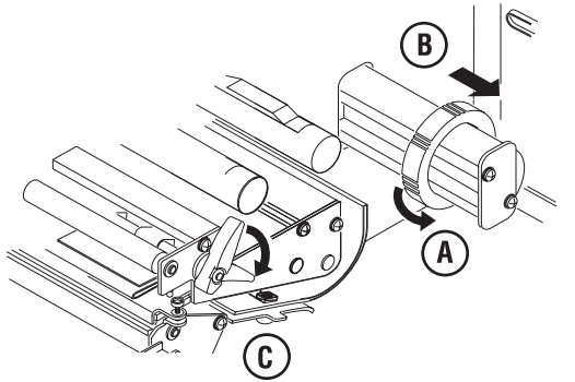Intermec EasyCoder 3400e Bar Code Label Printer - switch 3