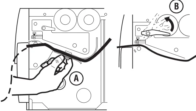 Intermec EasyCoder 3400e Bar Code Label Printer - until it locks