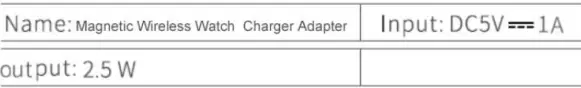 Shenzhen Alibes Network Technology WA18A Magnetic Wireless Watch Charger Adaptor 2
