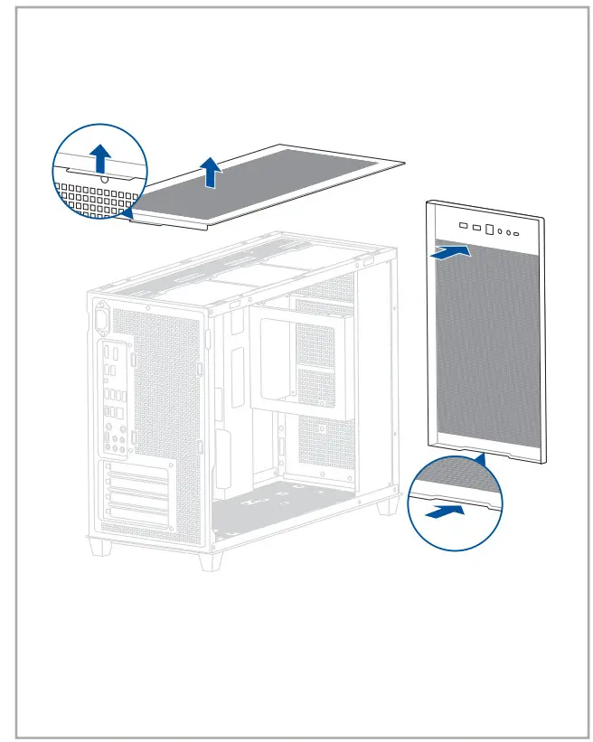 ASUS Prime AP201 MicroATX Gaming Case - Figure 2