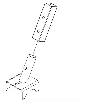 MOULTRIE Feeder Feet Gen2 - Press in button and remove adapter from feeder feet assembly..