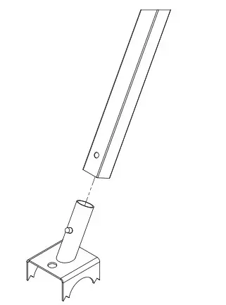 MOULTRIE Feeder Feet Gen2 - until button snaps in place into hole in leg