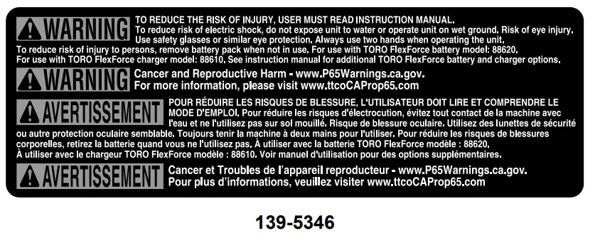 TORO 51834 Serial 13 & 15 Electric Brushless String Trimmer - Fig 10