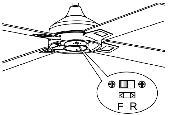 HOMEDEPOT DHMTT2022090203 48 Inch Black 4 Leaf Indoor Ceiling Fan Light AC Motor with Remote Control 7