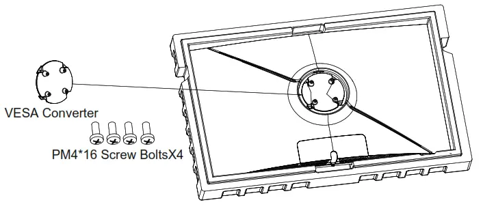 itek ITMC39V164QHD 38.5 Inch Curved WQHD Monitor- VESA Converter