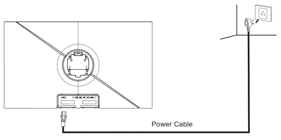 itek ITMC39V164QHD 38.5 Inch Curved WQHD Monitor- power