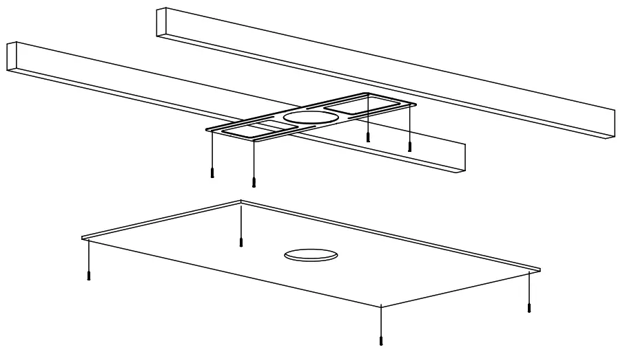 NICOR DLE3 Edge Lit Surface Mount LED Downlight Alternate