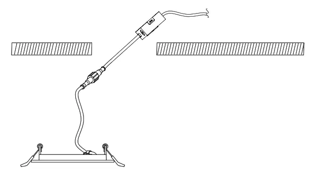 NICOR DLE3 Edge Lit Surface Mount LED Downlight driver box