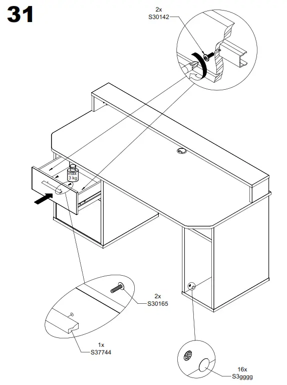 RACANTII TZRB213 Z113 Gamer Table PC Desk - fig33