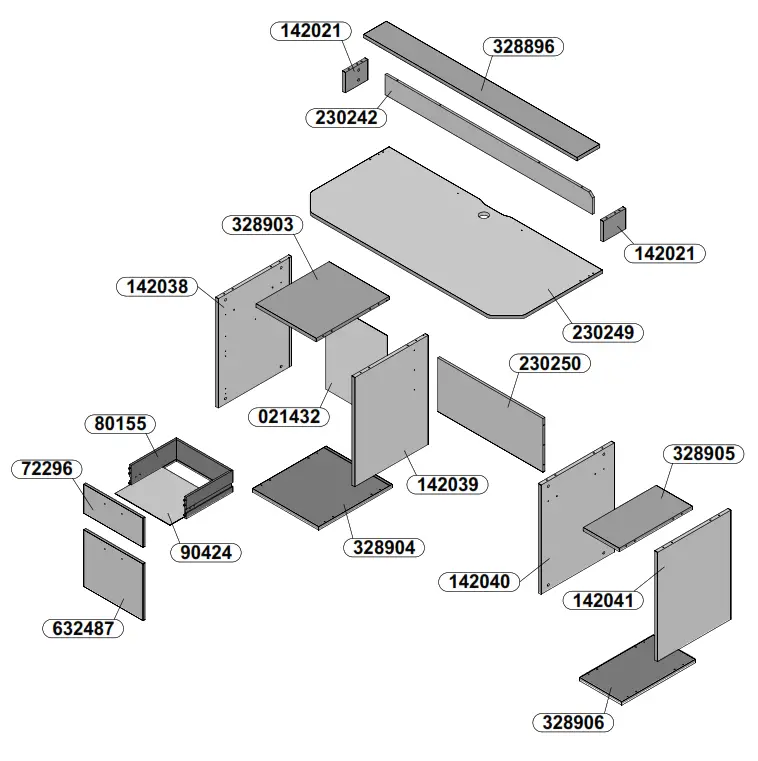 RACANTII TZRB213 Z113 Gamer Table PC Desk - fig9