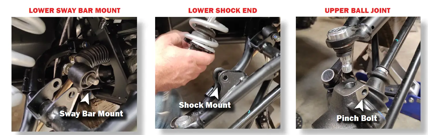 HIGH LIFTER HDFFA-GEN1 APEXX Front Forward Control Arms Polaris General 5