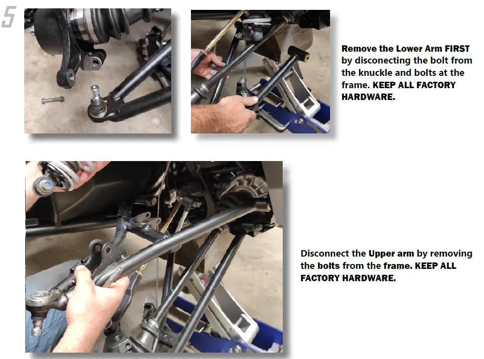 HIGH LIFTER HDFFA-GEN1 APEXX Front Forward Control Arms Polaris General 6