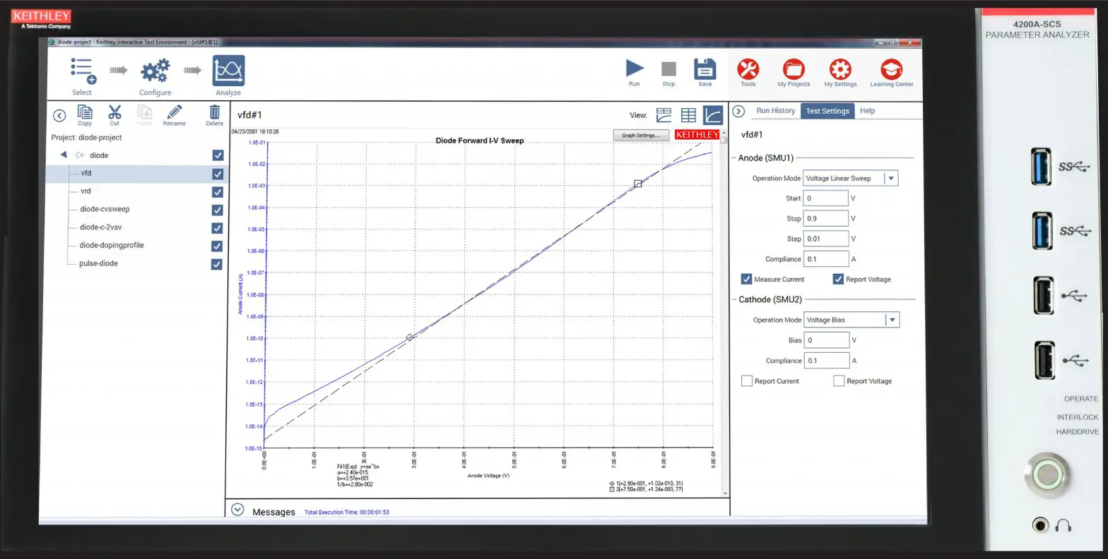 Tektronix 4200A-SCS Parameter Analyzer -
