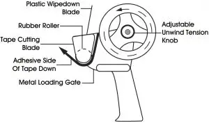 ULINE Heavy Duty Tape Dispenser User Guide PARTS