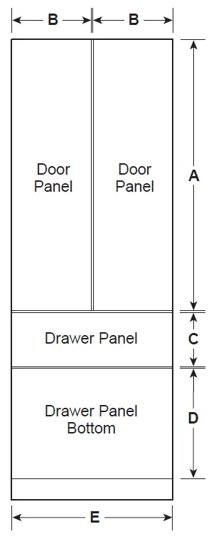 MONOGRAM ZIP364NBVII 36 Inch Integrated French-Door Refrigerator 3