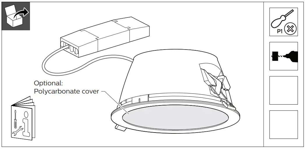 PHILIPS DN460B GreenSpace Mini LED Downlight fig 1
